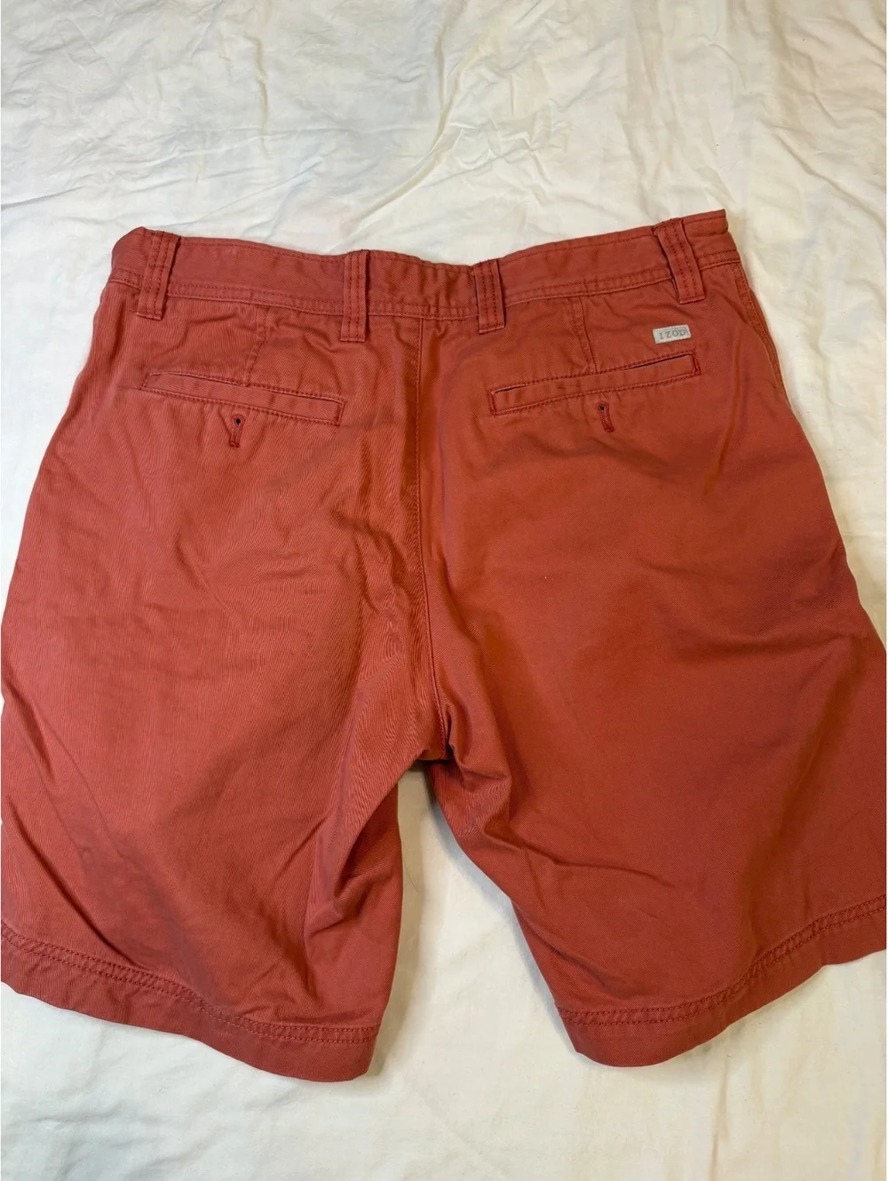 Izod Salmon Cotton Saltwater Chino 9in Shorts